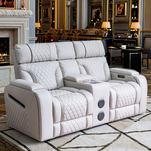 Mỹ Phong Cách Phòng Khách Hiện Đại Đồ Nội Thất Sofa <span class=keywords><strong>Set</strong></span> 3 + 2 + 1 Da Chính Hãng Điện Mở rộng Bệnh Viện - Product Image 2