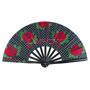 Ventilateurs de fierté de poche Clap Clack personnalisés pour les festivals Mariages Bambou Logo lumineux Dark Dancing Sublimation Painted Design - Product Image 4