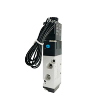 Vanne solénoïde pneumatique 4V110-06 1/8, 5 voies, 2 positions, vanne magnétique à gaz, commande PLC, DC12V 24V 110V 220V