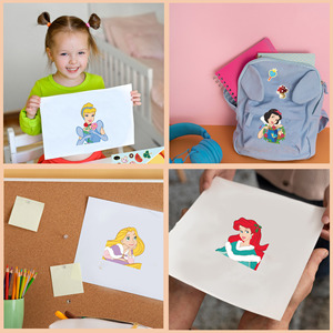สติกเกอร์แต่งหน้าเจ้าหญิง 16 ชิ้น สติกเกอร์ DIY แต่งหน้า<span class=keywords><strong>เอ</strong></span>ง สร้างสรรค์สติกเกอร์เจ้าหญิงสำหรับเด็ก งานศิลปะและงานฝีมือ - Product Image 6