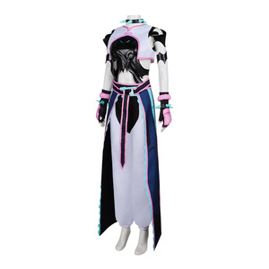 Costume de cosplay Street Fighter Spider Gwen pour femmes, tenue de jeu d'anime, robe en polyester pour fête d'Halloween - Product Image 5