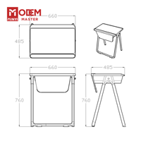 Table d'étude moderne à siège unique MINYI EASEL la plus vendue pour le mobilier scolaire de l'université secondaire et moyenne