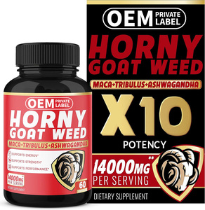 Hochdosierte Horny Goat Weed Kapseln Maca Tribulus Ashwagandha Nahrungsergänzungsmittel für Erwachsene - Verbessert Immunität Herz-Gehirn-Gesundheit - Product Image 4