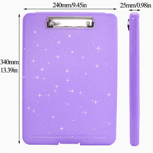 Porte-documents en plastique personnalisé YUZMEI, format A4, en PP, avec clip brillant, classeur avec rangement, porte-documents pour infirmières - Product Image 3