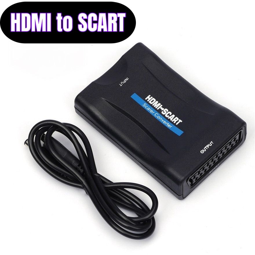 HDMI to scart Black