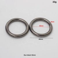 Nolvo World Boucle Métallique Ronde Soudée 25mm 32mm 44mm 50mm 63mm Anneau en O pour Sac, Anneau Circulaire, Boucle de Sangle, Mousqueton pour Quincaillerie de Sac