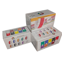 Cable Eléctrico de Cobre Estañado de Silicona de 0.5mm², Calibre 20AWG, 10 Colores, 5 Rollos *20AWG=50M, 6A 600V CA/3KV CC