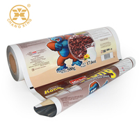 Film en rouleau pour emballage alimentaire OEM imprimé en BOPP/VMPET/PE, matériaux plastiques pour emballage de snacks