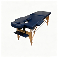 Lit de massage pliable et portable pour salon de beauté, style moderne, réglable, en bois, pour soins du visage et salons de beauté - Vente chaude