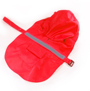 Op Maat Gemaakte Grote Verstelbare Huisdierwaterbestendige Kleding Lichtgewicht Hondenregenjas Met Reflecterende Strip - Product Image 5