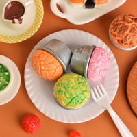 Breloques en résine colorées en forme de pain ananas pour la création de mini-aliments pour maison de poupée, la fabrication de bijoux DIY, la décoration de coques de téléphone et la création de créations en colle crème