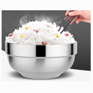 Tazón de Acero Inoxidable SUS 304 de Doble Pared con Aislamiento Térmico, Tazón de Acero Inoxidable de Alta Calidad SUS 316/SUS 316L Resistente a Quemaduras - Product Image 3