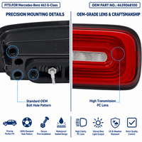 Conjunto de Luces Traseras LED para Mercedes-Benz Clase G W463 G Wagon, OE 4639068100, Enchufar y Usar, Ajuste Directo, 1990-2023, Homologado
