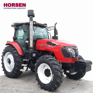 HORSEN Multi-purpose 4wd 140 hp 4 wheel drive farming tractor with ac cab and front end loader price for sale made in china