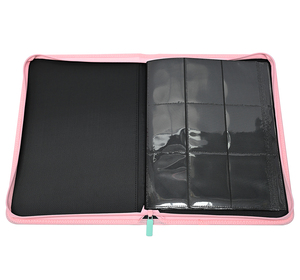 <span class=keywords><strong>Classeur</strong></span> à fermeture éclair couleur macaron, 9 pochettes à chargement latéral, en matériau sûr sans acide, pour collection - Product Image 4