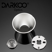 Fournisseur en gros de lentilles optiques Fabricant de lentilles réfléchissantes rondes Led 60 degrés Cob Reflectores pour éclairage sur rail Downlights