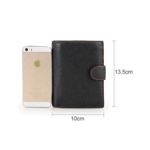 Custom Front Pocket <b>Trifold</b> <b>Wallet</b> Genuine Leather <b>Wallet</b> RFID Blocking Credit Card Holder for Men - Product Image 2