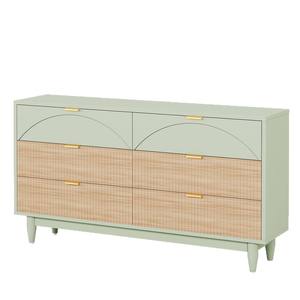 Meuble d'appoint <span class=keywords><strong>de</strong></span> salon moderne <span class=keywords><strong>de</strong></span> luxe avec 6 tiroirs et porte à charnières en bois - Product Image 4