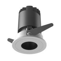 Nouveau design 9W carré encastré Cob LED Spot Light Downlights réglables avec cadre anti-éblouissement filtre peigne à miel 220V lunette étroite