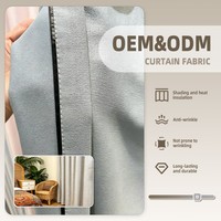 Tissu occultant de luxe gaufré et épais en rouleau pour rideaux d'hôtel, vente en gros d'usine OEM/ODM