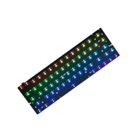 Toppast定制布局设计qmk通过RGB 40 50 60 65 75 tkl机械键盘印刷电路板