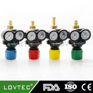 Régulateur de pression de découpe par soudage, résistant aux chocs, manomètre pour acétylène, régulateur de propane pour oxygène, dioxyde de carbone, azote, gaz acétylène - Product Image 3