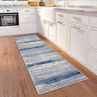 Tapis de couloir de cuisine 2x6, lavable, antidérapant, doux et rayé, tapis de couloir en détresse pour entrée, salle de bain, buanderie.
