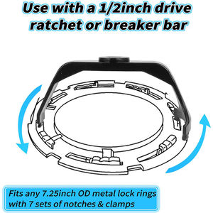 クライスラーダッジフォードシボレーBMWベンツボルボジープ日産GM燃料タンクリングツール鋼燃料ポンプ差出人取り外し工具6599 - Product Image 2