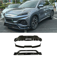 Kit carrosserie style DC pour BYD Atto 3 RHD Yuan Plus : Lame de pare-chocs avant, diffuseur arrière, jupes latérales, spoiler en plastique poli Axinda complet