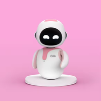 Eilik, adorable robot interactif rose avec émotions variées, animations inactives, mini-jeux, cadeau unique pour filles et garçons