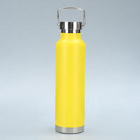 Thermos en acier inoxydable de 650 ml avec logo personnalisé, cadeaux d'affaires de luxe, bouteille isotherme avec couvercle et poignée, anti-fuite, sans BPA