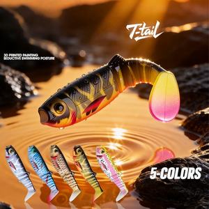 Nouvelle Leurre Souple Multi-Articulée à Queue en T Imprimée en 3D 2026, 7,5 cm 6g, Nage Réaliste, Oscillation Haute Fréquence, pour Eau Douce et Salée - Product Image 5