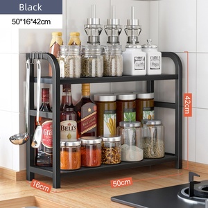 Organizzatore <span class=keywords><strong>per</strong></span> Bancone <span class=keywords><strong>Cucina</strong></span>, Porta Spezie Salvaspazio, Scaffale Rialzato <span class=keywords><strong>per</strong></span> Piano di Lavoro - Product Image 3