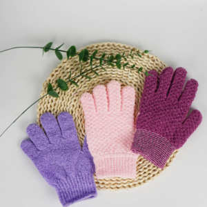 Guanti esfolianti a 5 dita all'ingrosso Premium | Produttore OEM | Essenziali per Spa e bagno - Product Image 5