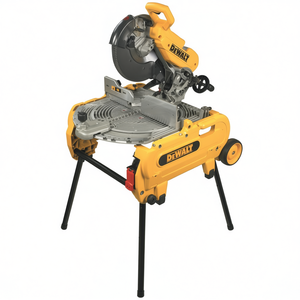Soporte para sierra ingletadora Dewalt con ruedas y patas ajustables para trabajos de corte de madera - Product Image 2