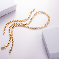 6/7/8MM en relieve NK, cadena Retro de un solo botón, pulsera de acero inoxidable para mujer, chapado en oro al vacío, estación internacional de 18K