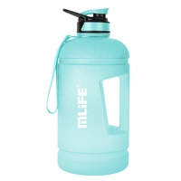 Bouteille d'eau de sport en plastique de 2,2 L, grande capacité, avec marqueurs de motivation, idéale pour la gym – Meilleure vente