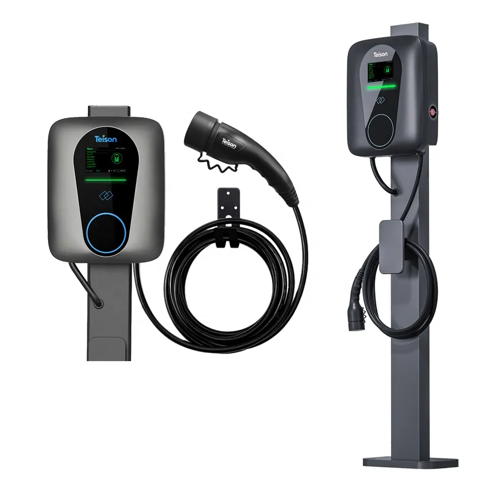 Teison Electric Car Charging Pole 7kw AC Ev Stations China Smart EV Battery Charger Manufacturers