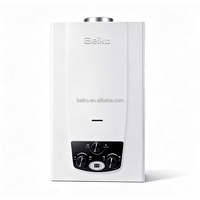 Prix usine – Chauffe-eau mural instantané 10L à coupure automatique, échangeur de chaleur en cuivre, en acier inoxydable, pour usage extérieur naturel