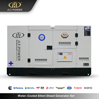 Générateur silencieux 110 kVA 88 kW triphasé AC 380 V 400 V 415 V, alimentation de secours industrielle avec ATS, cabine insonorisée, pour usine