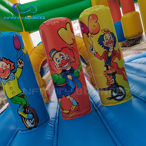 Chú hề <span class=keywords><strong>Inflatable</strong></span> thư bị trả lại Nhà trượt nảy nhảy lâu đài <span class=keywords><strong>Inflatable</strong></span> ngoài trời Toddler <span class=keywords><strong>Inflatable</strong></span> Bouncer với trượt - Product Image 5