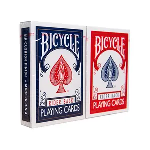 Bicycle Rider Magician Stage magic Back Cartes à jouer Standard T shape Poker Premium Playing Cards Pack Red & Blue