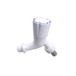 Unique Diamond-shaped Handle Single Cold Bathroom Garden DN15 Plastic Faucet with Nozzle - Product Image 1