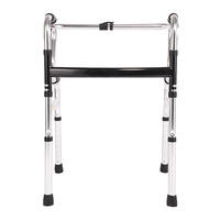 Cadre de marche pliable et léger en aluminium pour personnes âgées Soins de santé à domicile Aide à la marche Béquille de mobilité