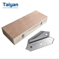 Lame de découpe Taiyan en acier inoxydable à double tranchant pour cadre, outil de coupe d'angle en V pour cadre photo, précision sans soudure TS-B12
