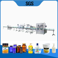 Machine de remplissage entièrement automatique pour huiles comestibles (olive, moutarde, noix de coco) et liquides, en bouteilles en verre et plastique