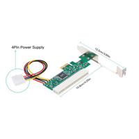 Convertidor de tarjeta adaptadora PCI-E a PCI de alta calidad PCI Express X1/X4/X8/X16 Producto de metal en stock