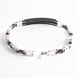 Punk Rock Dei Monili di Sesso Maschile In Acciaio Inox di Collegamento Catena Della Bicicletta Del Braccialetto - Product Image 3