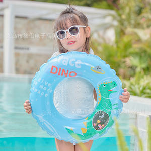 Anillo de natación inflable para niños Xiaolu, anillo de flotabilidad grueso con diseño de dinosaurio para piscina y parque acuático - Product Image 3