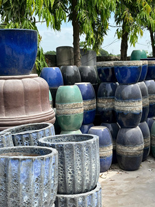 Prix d'usine en gros : Pot émaillé en céramique pour plantes, style méditerranéen, pour jardin extérieur, édition limitée - Product Image 3